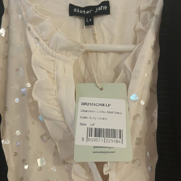 Sister Jane - Chandelier Chiffon Midi Dress NWT - L+ - Picture 6 of 7